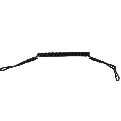Avatar Strong Quality Length Adjustable Black Tactical Elastic PVC Sling Lanyard
