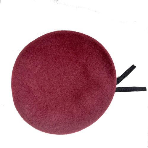 Avatar outdoor customized good quality wool beret with nature leather binding wrap