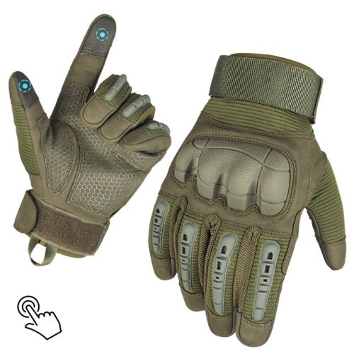 Avatar durable anti-collision touchscreen full-finger tactical gloves for outdoor training/climbing