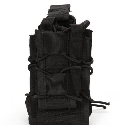 Avatar rugged waterproof portable black tactical mag pouch for tactical operations/shooting training
