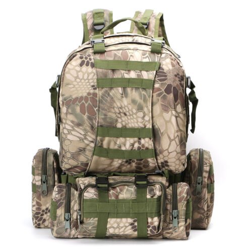 Avatar durable waterproof 50L python pattern tactical backpack for hiking/outdoor training