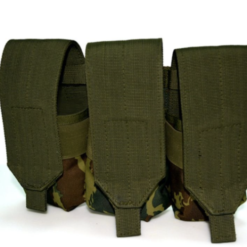 Avatar durable portable dark green three mag pouch for shooting training/tactical operations