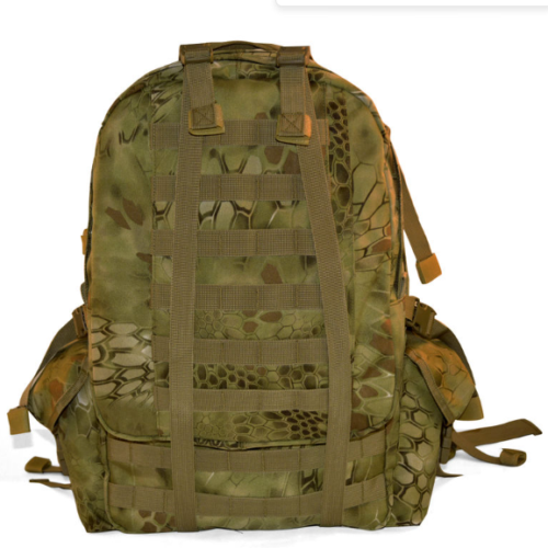 Avatar rugged waterproof 55L python pattern tactical backpack for hiking/outdoor training