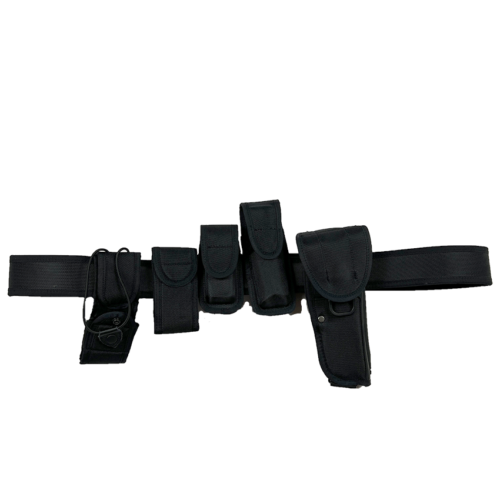 Avatar durable multifunctional black belt with 4 pouches for outdoor tactical/law enforcement