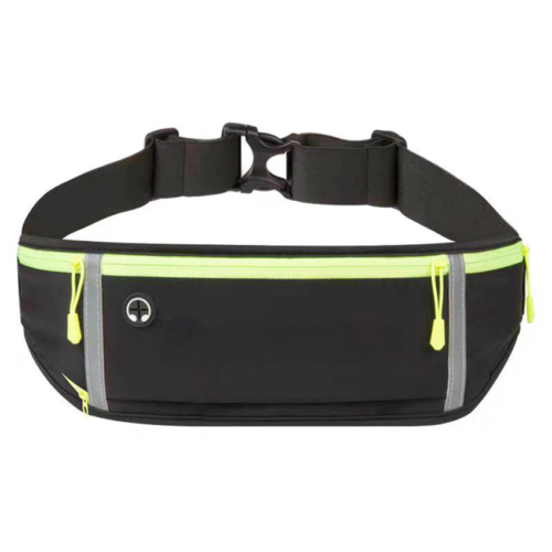 Avatar durable black running belt bag with a headphone jack for outdoor sports/walking