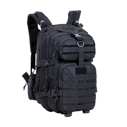 Avatar lightweight black outdoor backpack with water hydration compartment for outdoor hiking/trekking/light walking