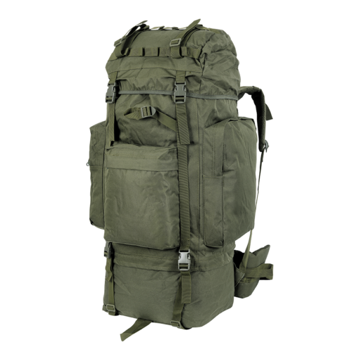 Avatar rugged large capacity 65L green tactical backpack for outdoor training/hiking/camping/tactical operations