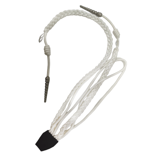 Avatar durable quality white shoulder cord/aiguillette for formal and ceremonial uniforms decoration