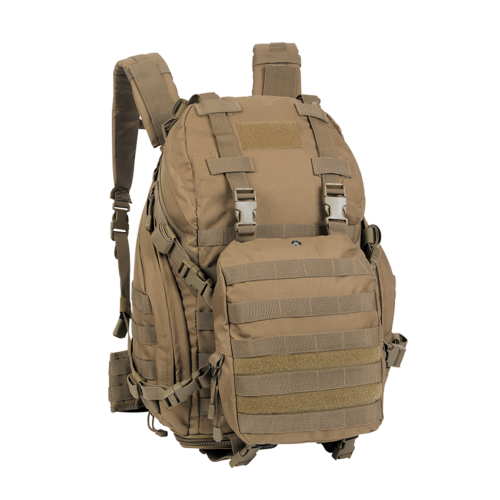 Avatar large capacity durable 55L khaki tactical backpack for tactical operations/outdoor training