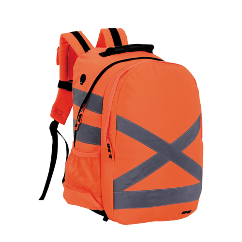 Avatar durable quality high-visibility 30L reflective backpack for worksite/outdoor use