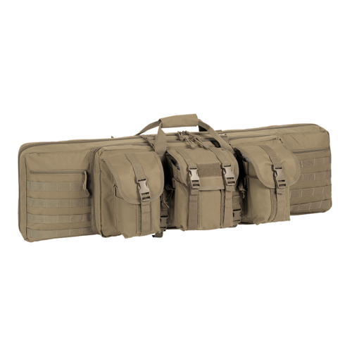 Avatar heavy duty khaki tactical double rifle case for tactical training/tactical operations