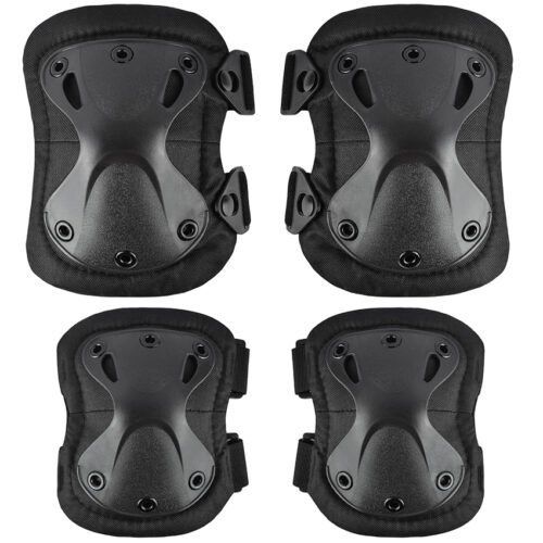 Avatar factory wholesale black knee pads and elbow pads set for training/cycling/outdoor sports