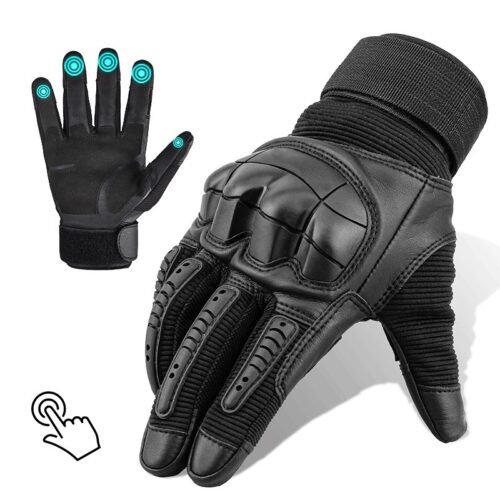 Avatar anti-collision black full finger tactical gloves for outdoor training/outdoor cycling/tactical use