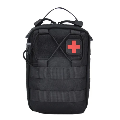 Avatar heavy duty black tactical medical pouch for tactical operations/outdoor emergency