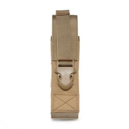 Avatar high quality durable khaki flashlight pouch for tactical vest/backpack/outdoor belt carry