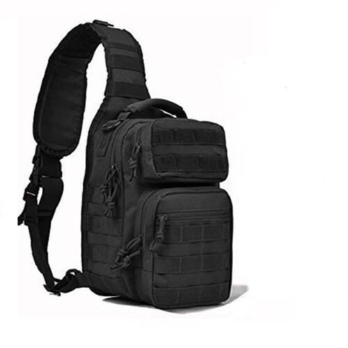 Avatar durable black cross-body bag for men daily carry/outdoor travel/hiking/tactical use