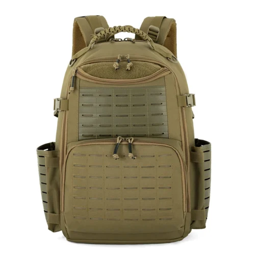 Avatar high strength 40L outdoor khaki backpack with molle system for outdoor training/hiking/tactical use